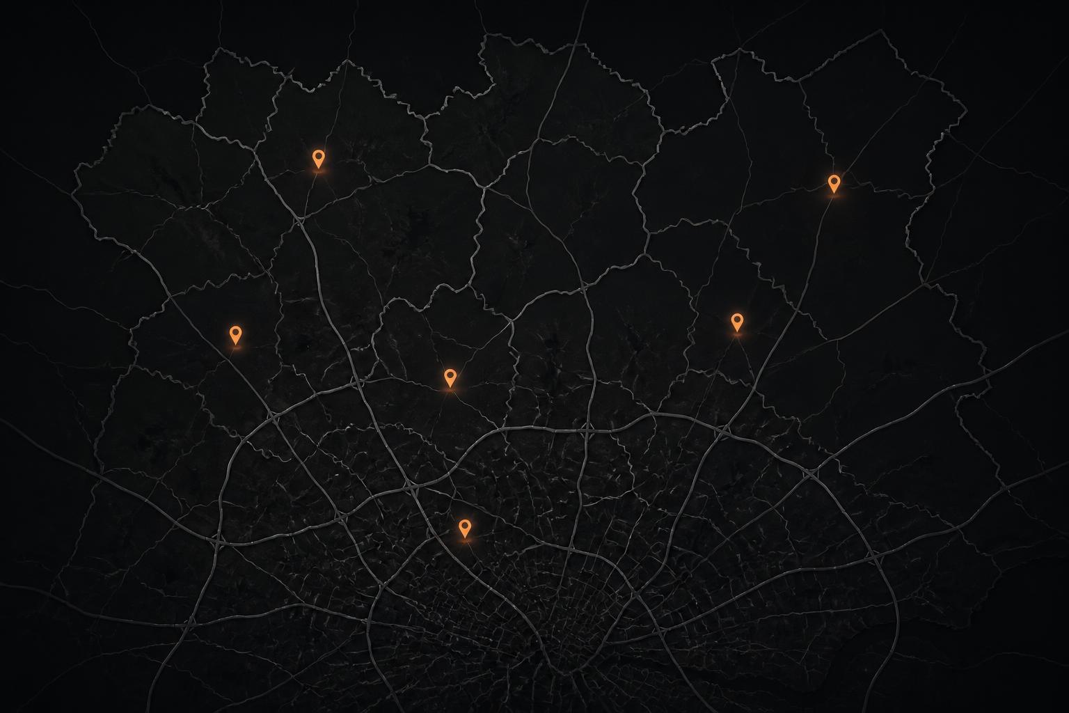 Stylised map of the North London and Hertfordshire border areas covered by TREPP & CO